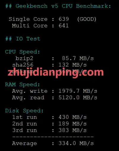 StarryDns日本东京夏季促销VPS-GeekBench测试