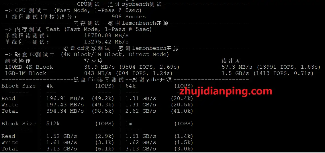 OrangeVPS怎么样?香港KVM VPS测评 - 主机点评 OrangeVPS~香港VPSCPU内存硬盘读写测试