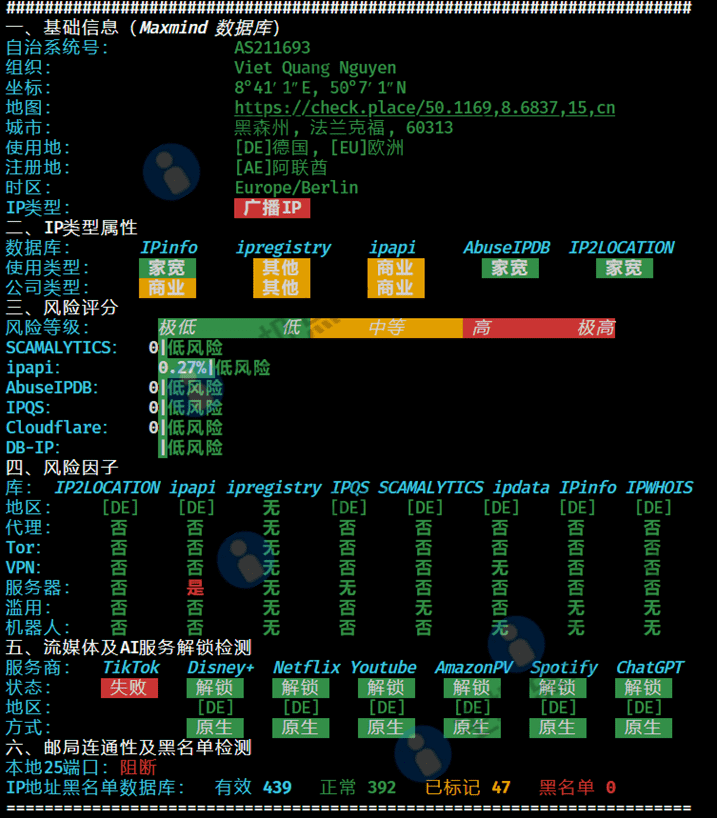 Nolimithost怎么样?德国VPS测评数据 - 主机点评 德国vps-IPv4质量测试