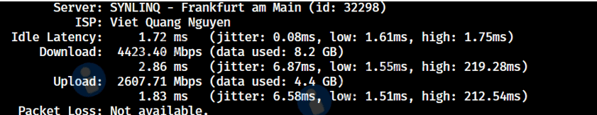 Nolimithost怎么样?德国VPS测评数据 - 主机点评 德国vps-speedtest上传下载测试