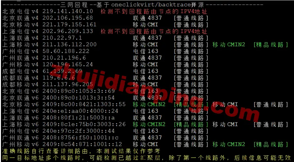 servitro-德国VPS-三网回程测试
