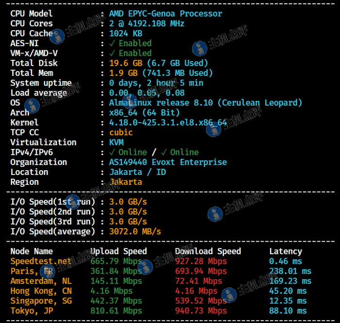 益沃斯-印尼VPS-主机配置