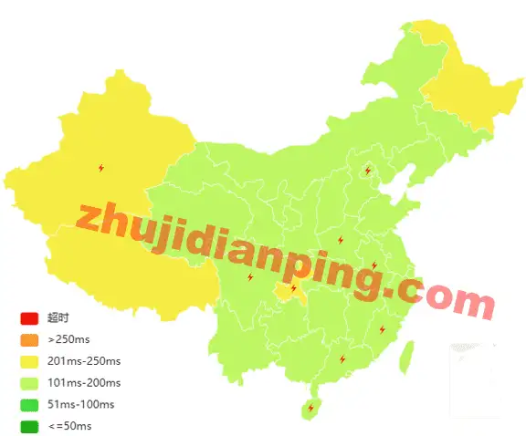 ethernetservers-洛杉矶VPS-国内三网延迟测试