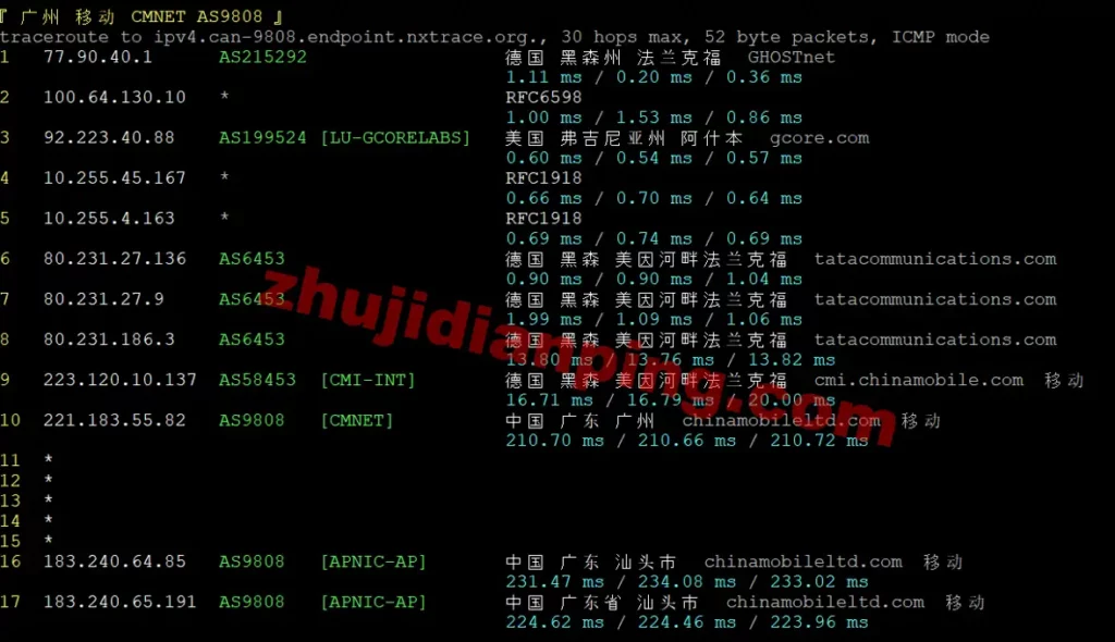 servitro-德国VPS-广州移动回程