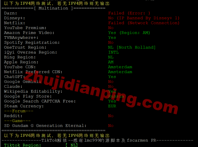 serversguru-荷兰vps-流媒体解锁测试