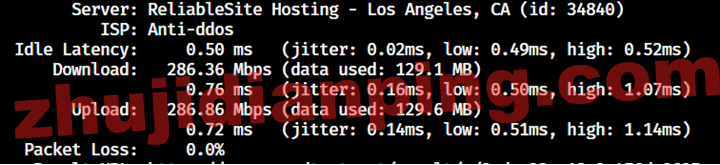 美国CN2 GIA VPS-speedtest上传下载测速