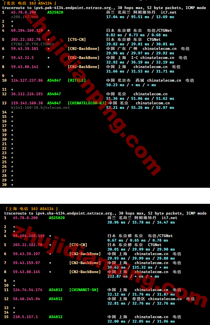 搬瓦工日本东京JPTYO_8机房CN2 GIA测评 - 主机点评 搬瓦工-日本东京JPTYO_8机房-北京上海电信回程