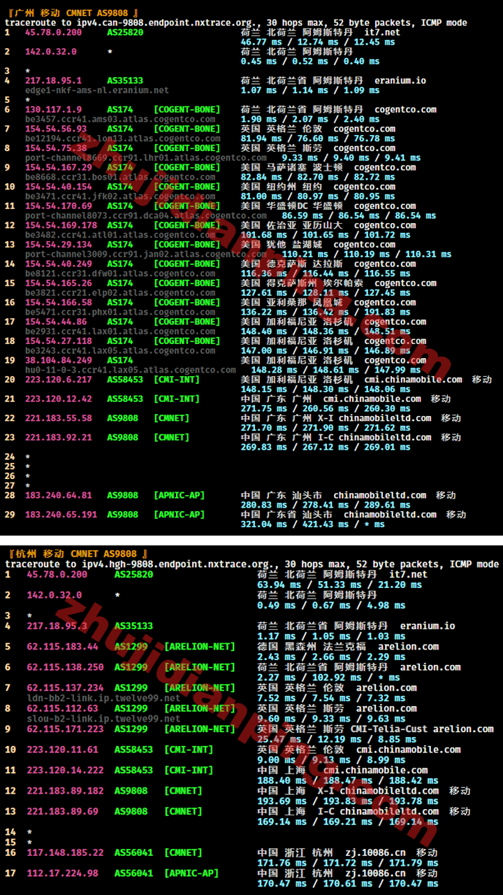 搬瓦工_荷兰DC2机房VPS-广州杭州移动回程